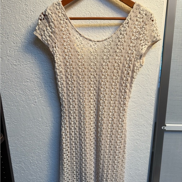 Free People Ivory Knit Midi Dress - Picture 1 of 4